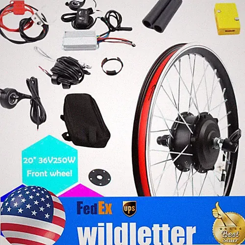 250W 20" Front Wheel 36V Electric Bicycle Ebike Conversion Kit Hub Motor